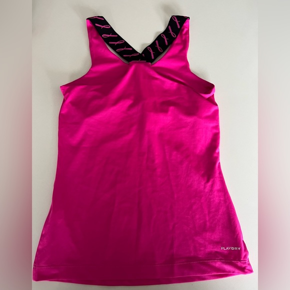 Reebok - for breast cancer awareness - hot pink workout tank top in x small. - Picture 6 of 10